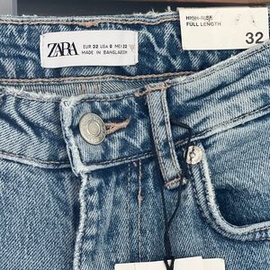 Zara high-rise full length denim